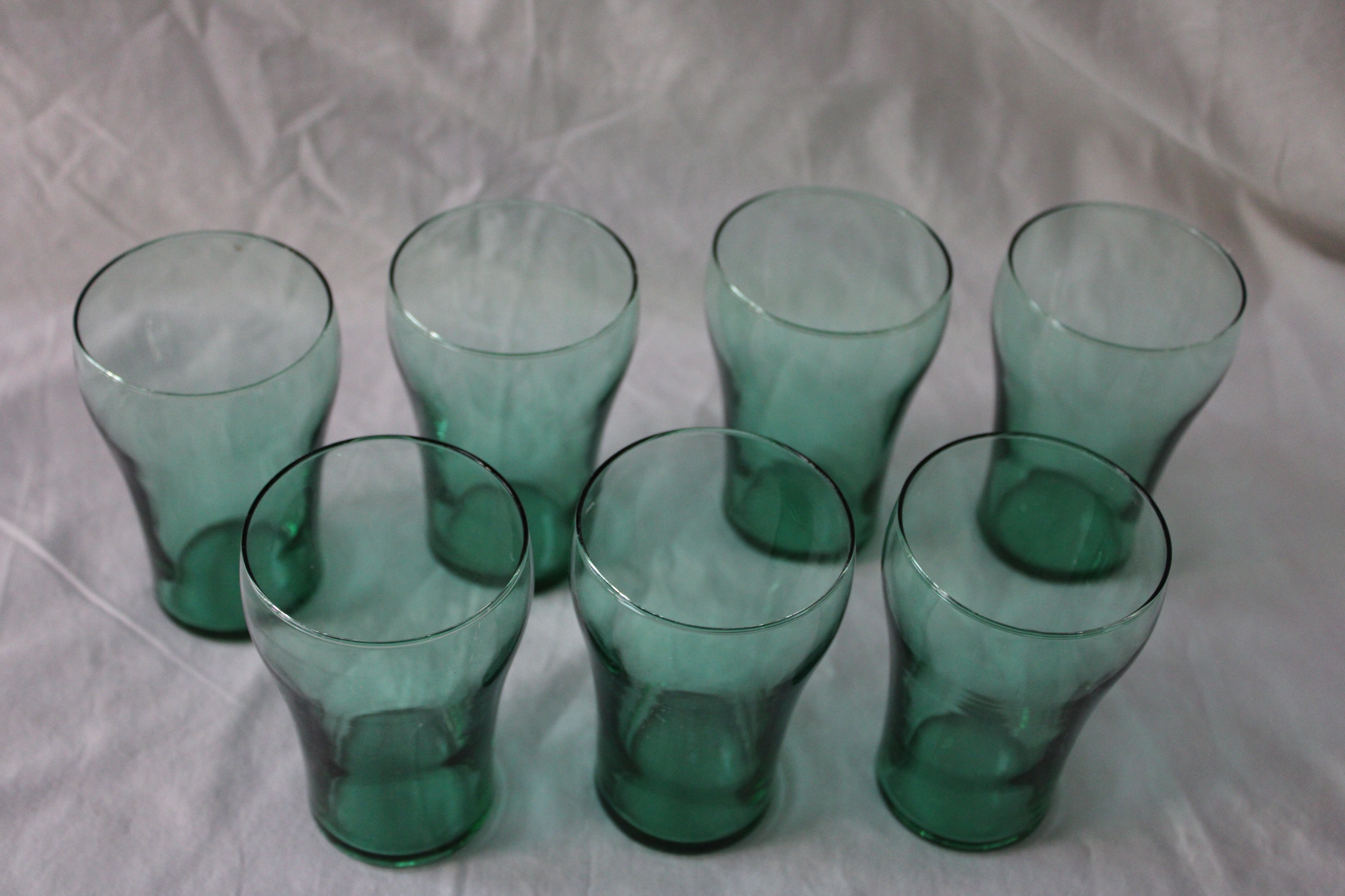 Lot of 7 vintage water glasses
