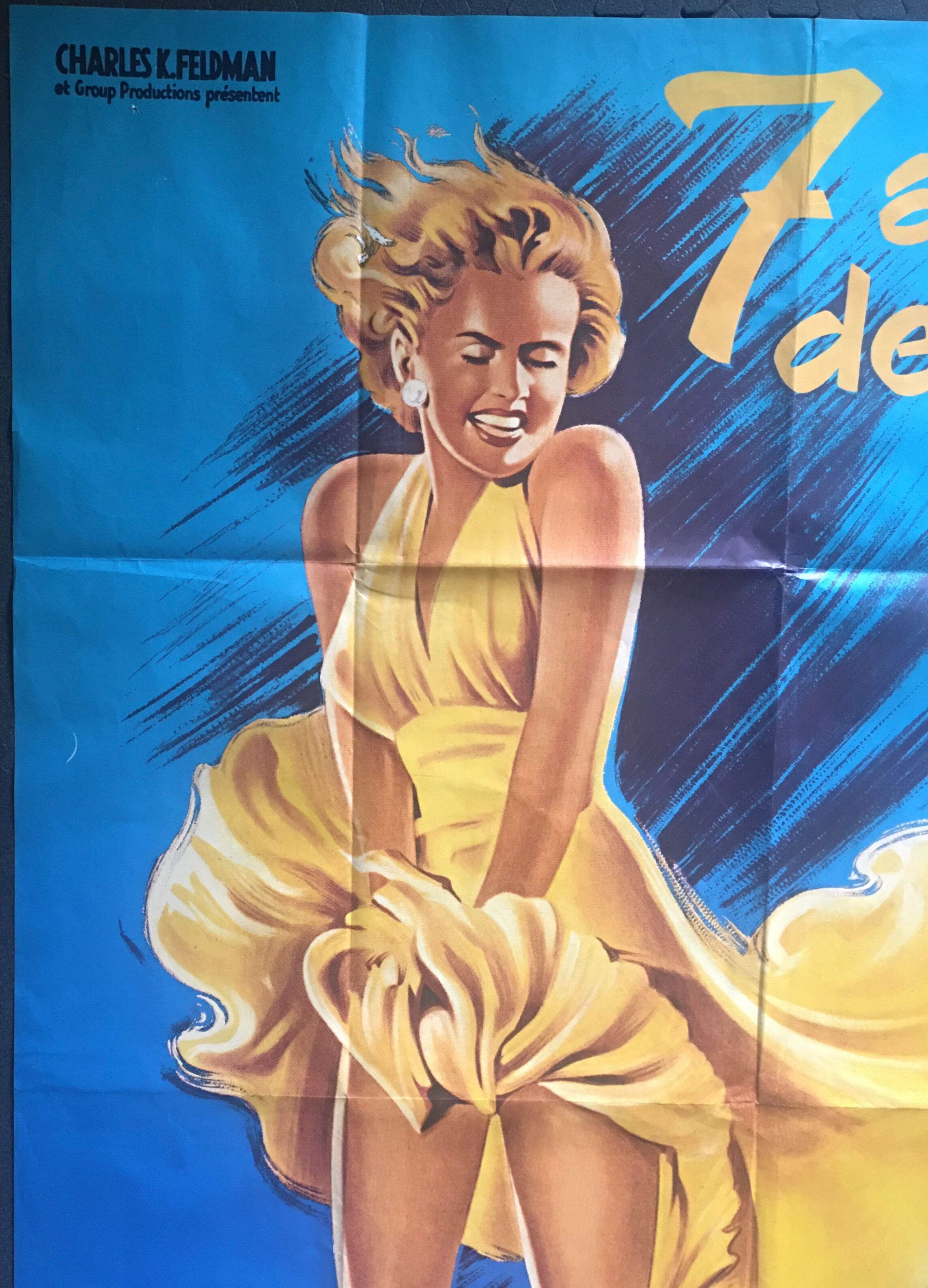 The Seven Year Itch - original French poster - 1970s