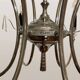 Mid-Century modernist chandelier in chrome and crystal by Gaetano Sciolari, 1970s