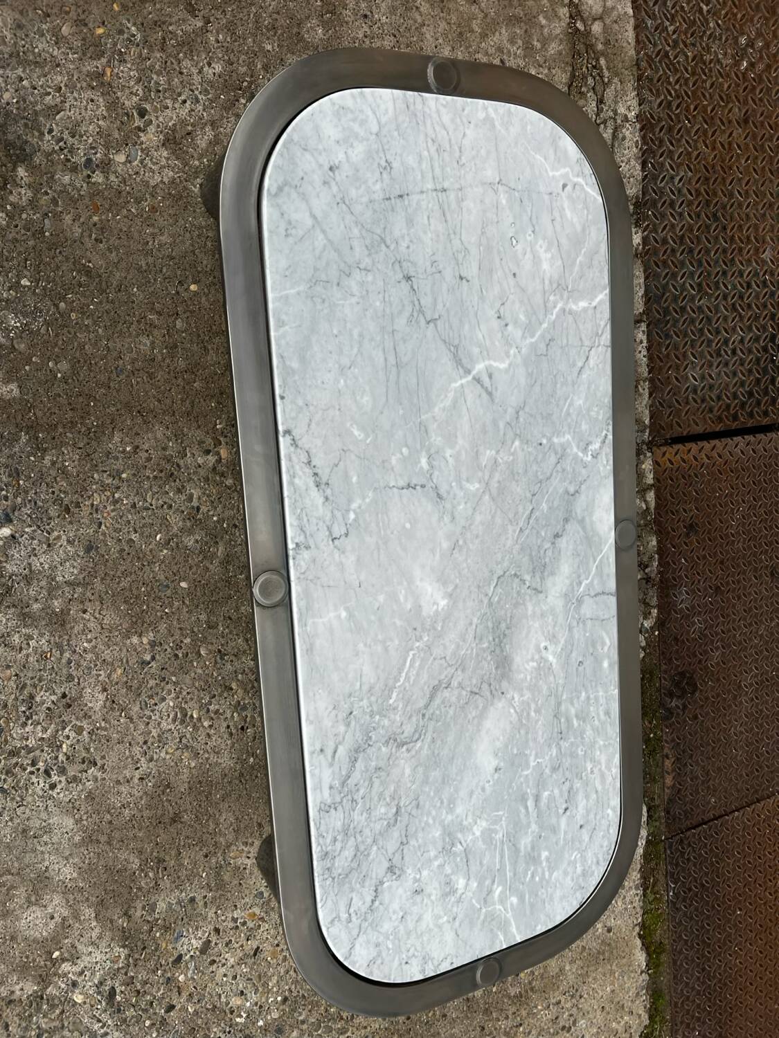 Italian design marble coffee table 1970