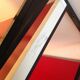 Carmine red wall flooring by Schubert Werk / vintage 60s-70s