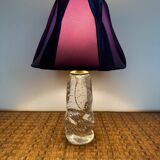 Small Schneider crystal lamp from the 50s