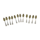 Mappin and Webb box of 12 silver-plated grapefruit spoons