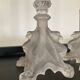 Pair of vintage Val St Lambert candlesticks