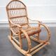 Rocking chair en rotin