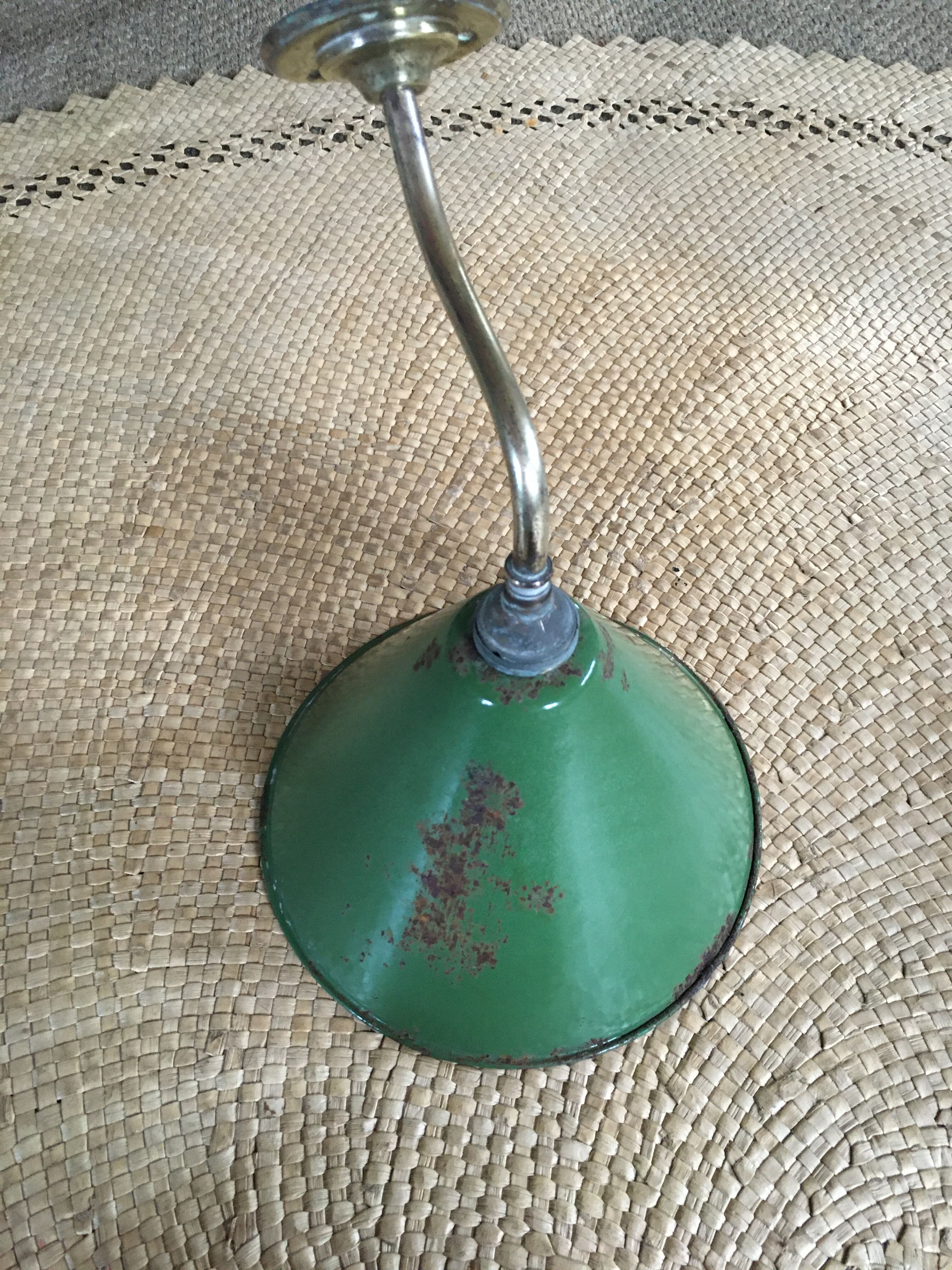 Enamelled sheet metal wall light