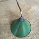 Enamelled sheet metal wall light