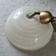 Vintage suspension with variable height in molded plastic in light sand color
