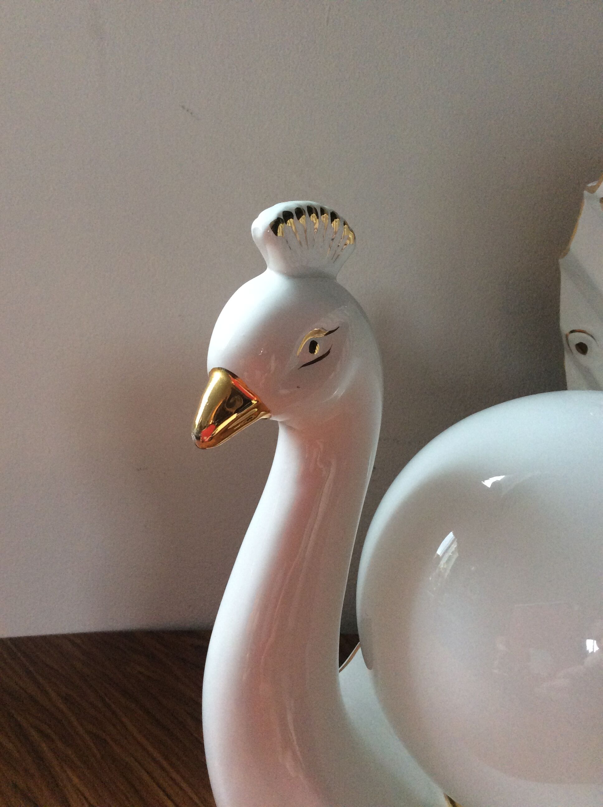 Ceramic peacock lamp 70