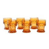 Set of six glasses, Italian design, 1970s, made in Italy