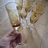 Yellow champagne flutes