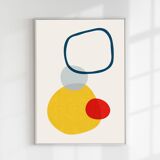 2 abstract art prints. (42x59.4cm)