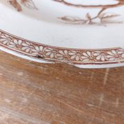 Large hollow iron earth dish daisy decor