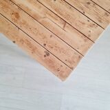 Low wooden farm table