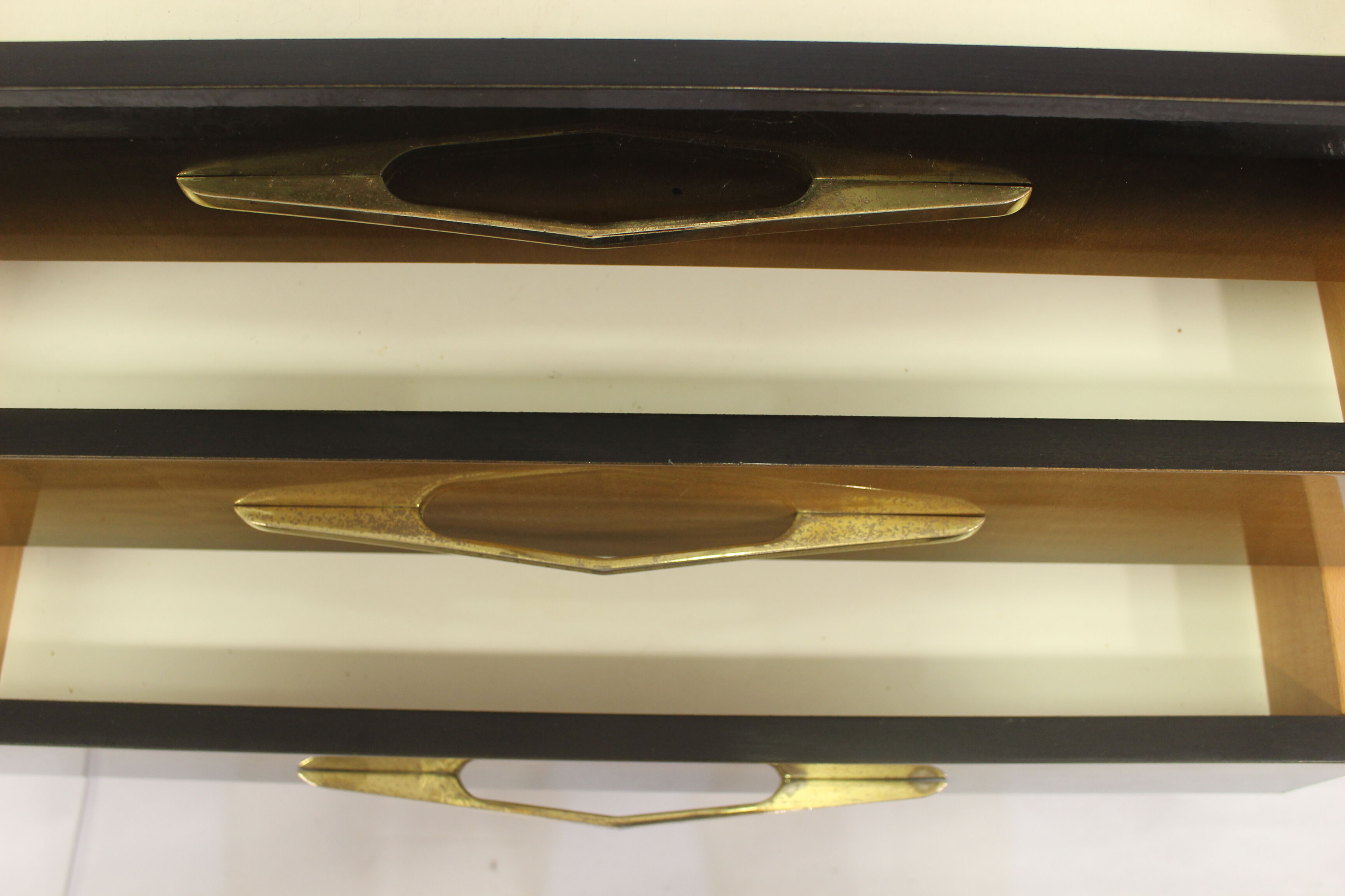 Sideboard wood varnished and dusted 50s