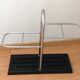 Chrome plated metal umbrella holder and black base 60/70 years