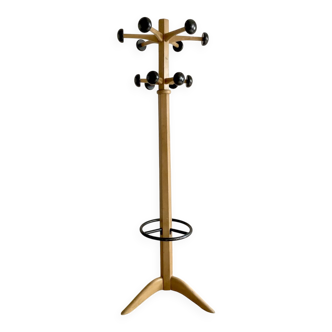 Stella beechwood coat rack, 1950s