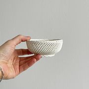 Coupelle en porcelaine torsadée italienne