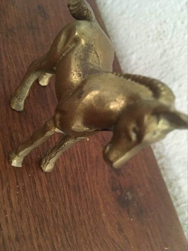 Animals brass gold metal