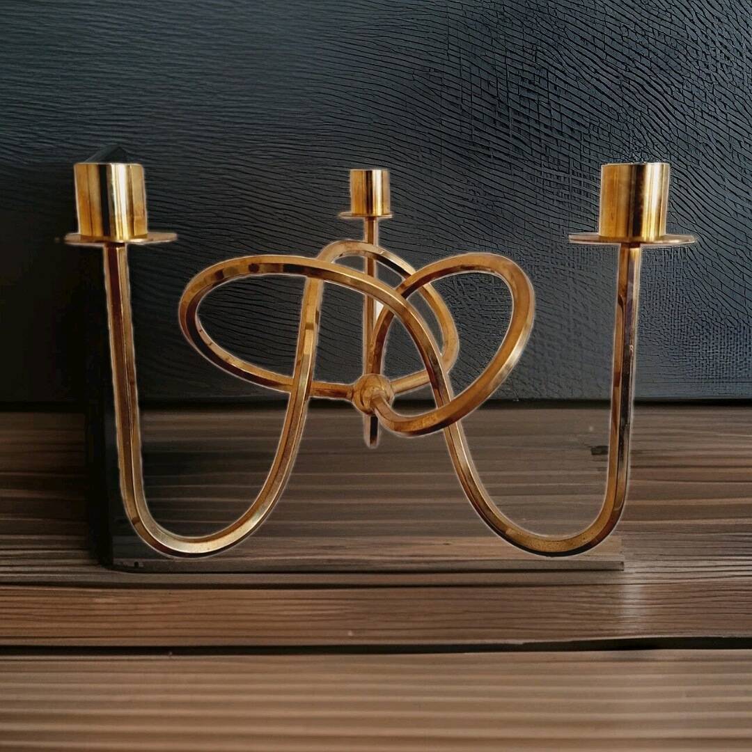 Josef Frank Svenskt Tenn candle holder brass design