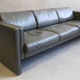 Gray leather sofa Walter Knoll, design Jürgen Lange