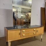 Vintage dressing table from the 50s in birch wood