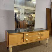 Coiffeuse vintage des années 50 en bois de bouleau