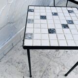 Pair of ceramic side tables