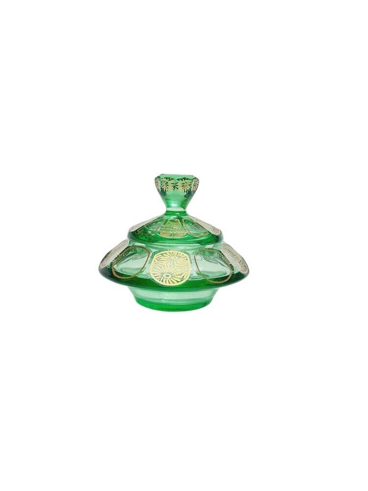 Bonbonnière Art Déco de Moser, ancienne Tchécoslovaquie, années 1960.