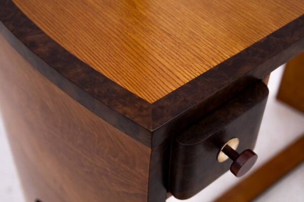 Ensemble coiffeuse + chaise Art déco, Pologne, Art Déco, vers 1940.