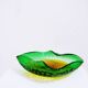 Murano glass ashtray bowl coated glass - 1960s