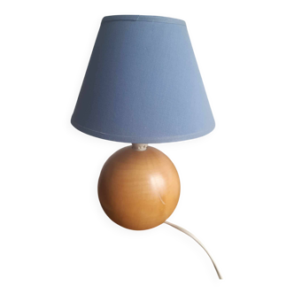 Wooden floor lamp