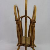 Rattan magazine holder