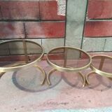 Tables giggle bronze and smoked glass