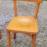 Set of 6 old bistro chairs 2 Thonet and 4 Baumann