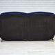 1960s, Danish 2-seater sofa. dark blue furniture velour.