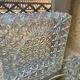 Ceiling light, square wall light in chiseled glass