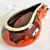 Empty pocket Vallauris eggplant shape signed