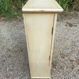 Solid beige wood cabinet with door drawers