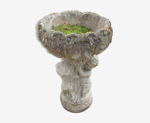 Vasque de jardin en pierre reconstituée ancienne | Selency