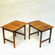 Swedish Teak sidetable pair Frisco by Folke Ohlsson for Tingströms 1960s