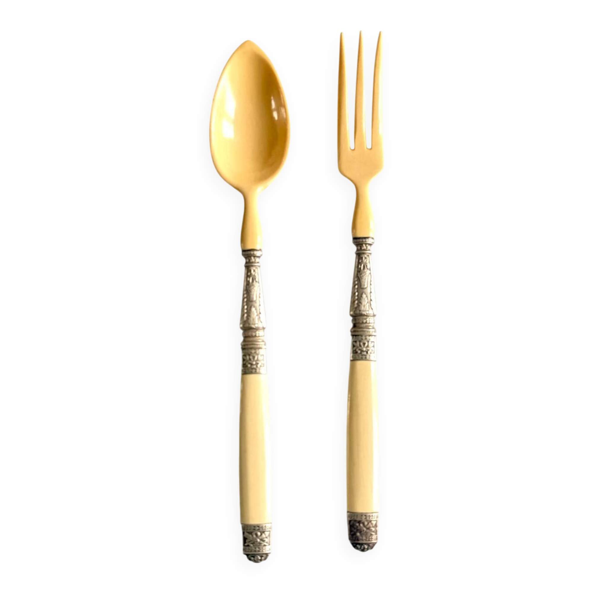 Antique salad cutlery