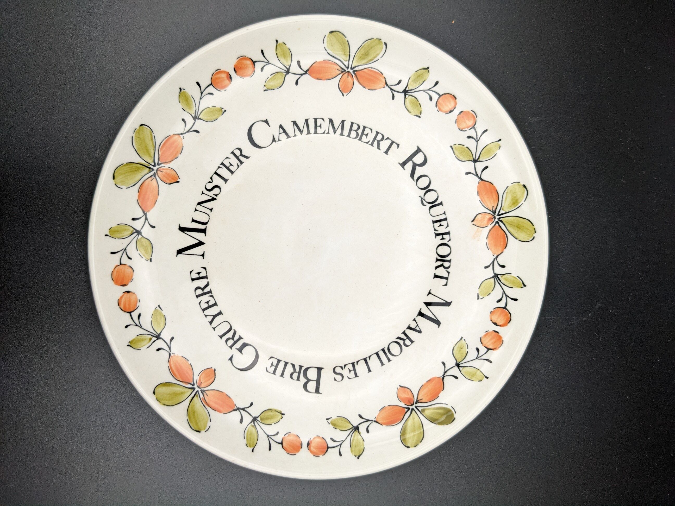 Set of 6 cheese plates Gien vintage ceramic Ma Cuisine