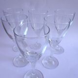 6 twisted feet wine glasses