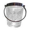 Chiseled crystal ice bucket stamped Cristallerie de Lorraine