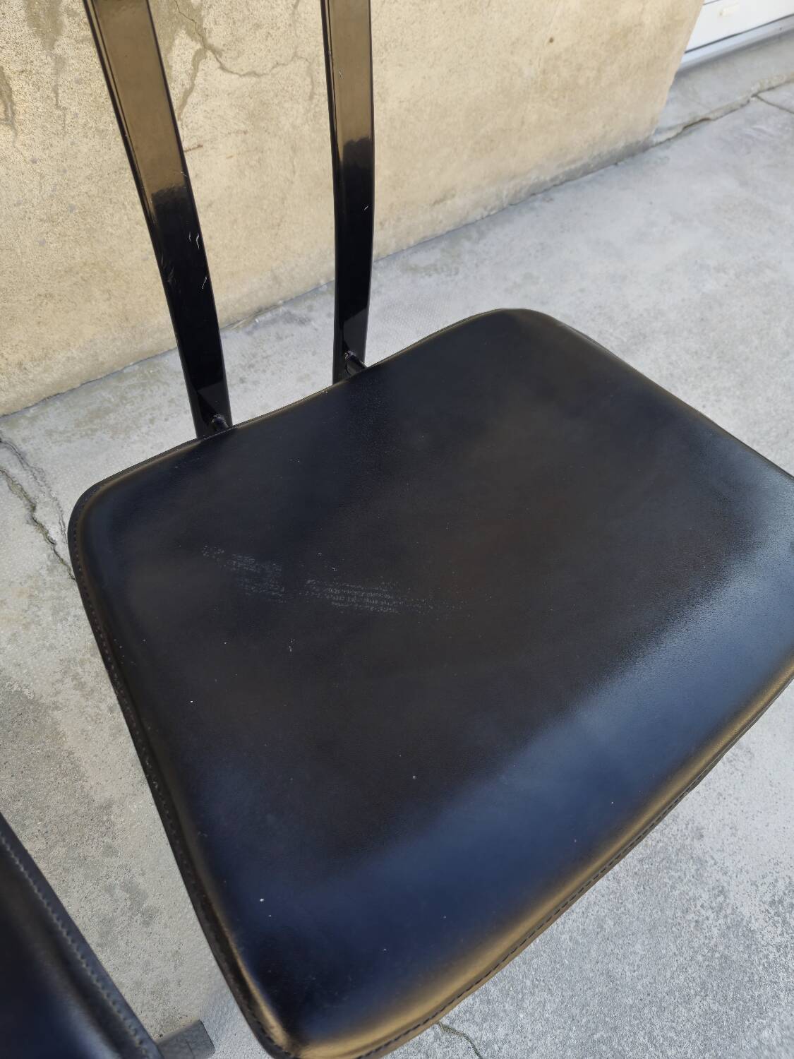 Set of 4 chairs Design Italy signed Cattelan 1980 vintage