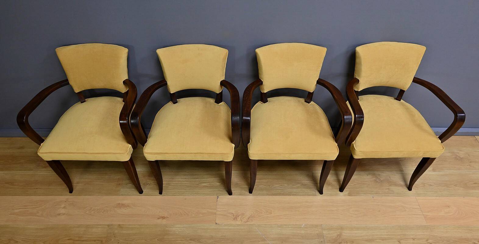 Set of 4 Bridge Armchairs, Art Deco – 1940