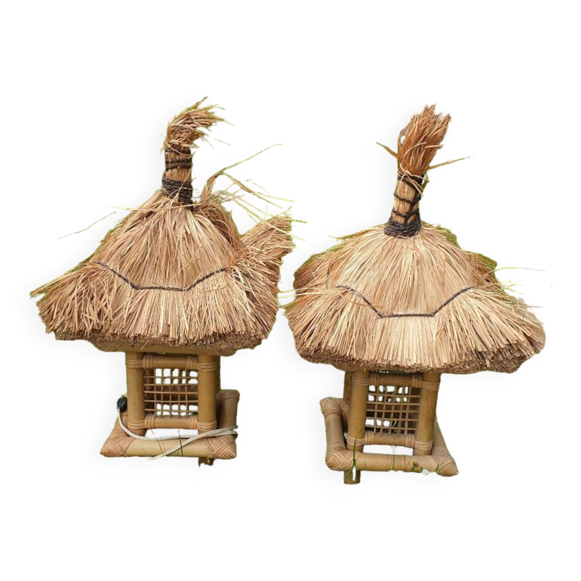 Pair of hut lamps