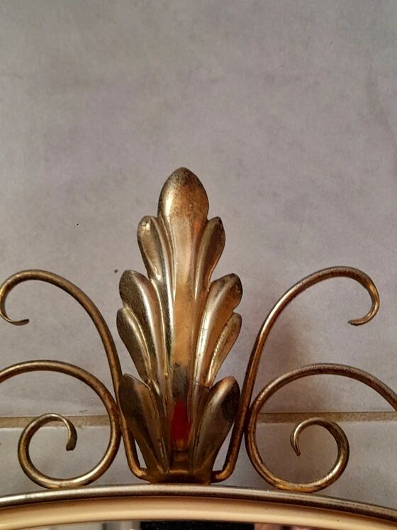 Golden Metal Rearview Mirror