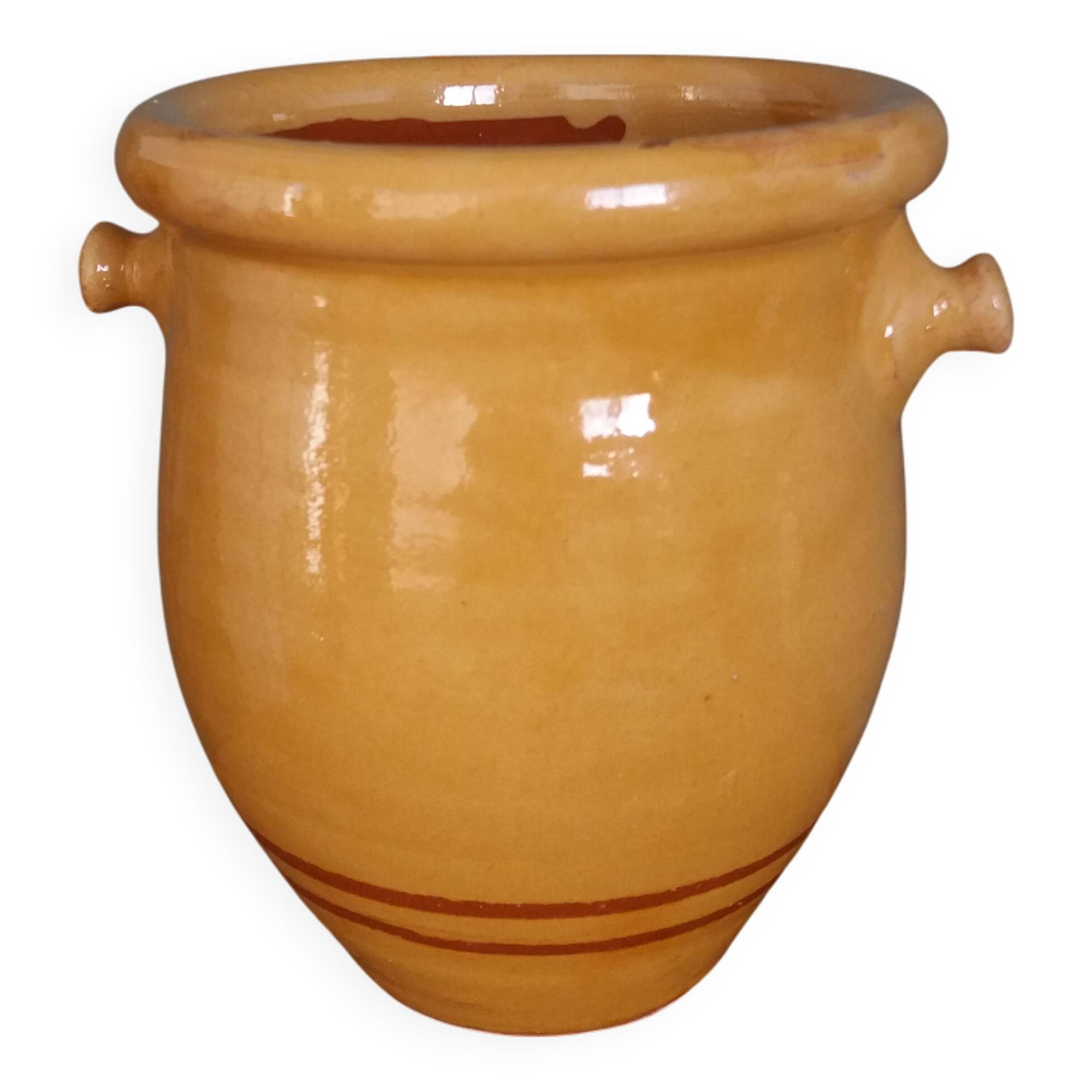 Provencal pottery terracotta jar